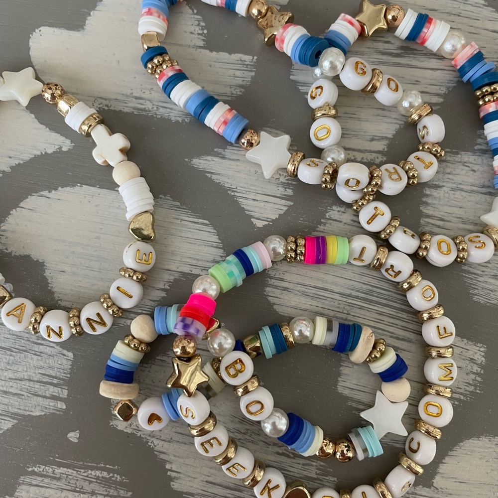 CUSTOMIZED Clay Bead Bracelets